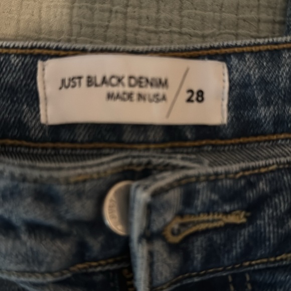 Just Black Demin Wide Leg Jeans - Picture 5 of 5
